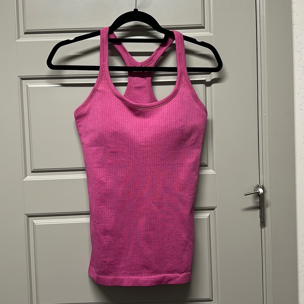 Lululemon Ebb to Street Tank - Hibiscus, size 8